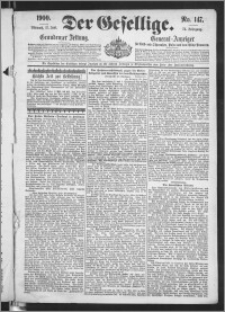 Der Gesellige : Graudenzer Zeitung 1900.06.27, Jg. 74, No. 147