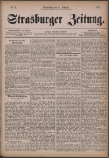 Strasburger Zeitung 06.02.1879, nr 31