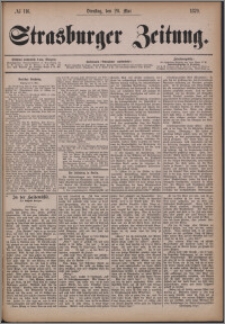 Strasburger Zeitung 20.05.1879, nr 116