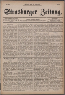 Strasburger Zeitung 03.09.1879, nr 205