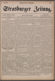 Strasburger Zeitung 23.09.1879, nr 222