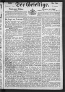Der Gesellige : Graudenzer Zeitung 1900.08.04, Jg. 75, No. 180