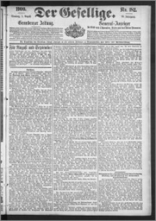 Der Gesellige : Graudenzer Zeitung 1900.08.07, Jg. 75, No. 182