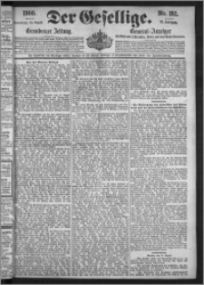 Der Gesellige : Graudenzer Zeitung 1900.08.18, Jg. 75, No. 192