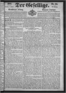 Der Gesellige : Graudenzer Zeitung 1900.08.19, Jg. 75, No. 193