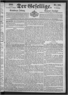 Der Gesellige : Graudenzer Zeitung 1900.08.30, Jg. 75, No. 202
