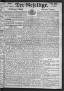 Der Gesellige : Graudenzer Zeitung 1900.09.02, Jg. 75, No. 205