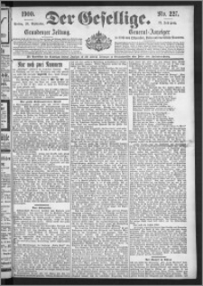 Der Gesellige : Graudenzer Zeitung 1900.09.28, Jg. 75, No. 227