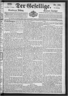 Der Gesellige : Graudenzer Zeitung 1900.10.04, Jg. 75, No. 232