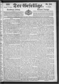 Der Gesellige : Graudenzer Zeitung 1900.10.17, Jg. 75, No. 243