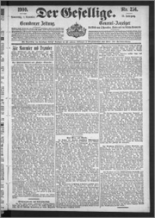 Der Gesellige : Graudenzer Zeitung 1900.11.01, Jg. 75, No. 256