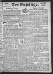 Der Gesellige : Graudenzer Zeitung 1900.11.24, Jg. 75, No. 275