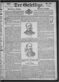 Der Gesellige : Graudenzer Zeitung 1900.12.02, Jg. 75, No. 282