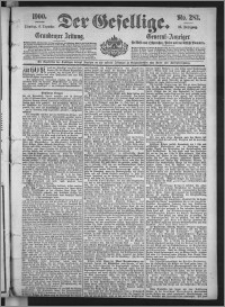 Der Gesellige : Graudenzer Zeitung 1900.12.04, Jg. 75, No. 283