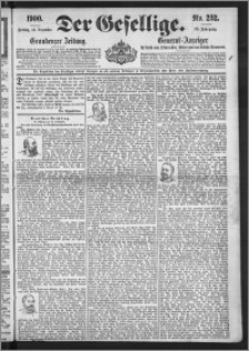 Der Gesellige : Graudenzer Zeitung 1900.12.14, Jg. 75, No. 292