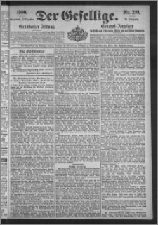 Der Gesellige : Graudenzer Zeitung 1900.12.22, Jg. 75, No. 299