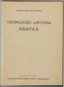 Twórczość liryczna Asnyka