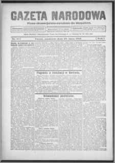Gazeta Narodowa : pismo chrześcijańsko-narodowe dla wszystkich 1923.07.29, R. 1, nr 15