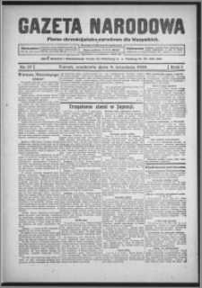 Gazeta Narodowa : pismo chrześcijańsko-narodowe dla wszystkich 1923.09.09, R. 1, nr 27