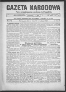 Gazeta Narodowa : pismo chrześcijańsko-narodowe dla wszystkich 1923.09.16, R. 1, nr 29