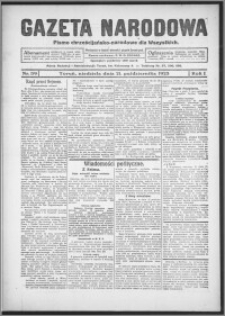 Gazeta Narodowa : pismo chrześcijańsko-narodowe dla wszystkich 1923.10.21, R. 1, nr 39