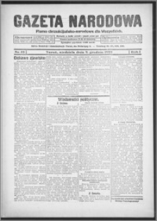 Gazeta Narodowa : pismo chrześcijańsko-narodowe dla wszystkich 1923.12.09, R. 1, nr 53