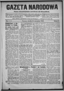 Gazeta Narodowa : pismo chrześcijańsko-narodowe dla wszystkich 1925.01.21, R. 3, nr 7