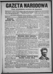 Gazeta Narodowa : pismo chrześcijańsko-narodowe dla wszystkich 1925.01.28, R. 3, nr 9