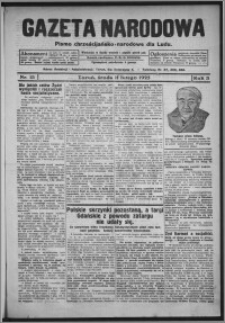 Gazeta Narodowa : pismo chrześcijańsko-narodowe dla ludu 1925.02.11, R. 3, nr 13