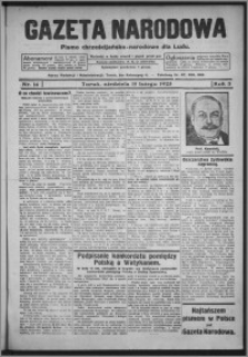 Gazeta Narodowa : pismo chrześcijańsko-narodowe dla ludu 1925.02.15, R. 3, nr 14