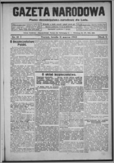 Gazeta Narodowa : pismo chrześcijańsko-narodowe dla ludu 1925.03.11, R. 3, nr 21