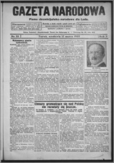 Gazeta Narodowa : pismo chrześcijańsko-narodowe dla ludu 1925.03.15, R. 3, nr 22