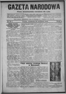 Gazeta Narodowa : pismo chrześcijańsko-narodowe dla ludu 1925.04.26, R. 3, nr 34
