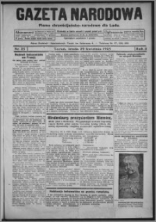 Gazeta Narodowa : pismo chrześcijańsko-narodowe dla ludu 1925.04.29, R. 3, nr 35