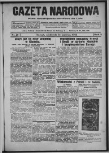 Gazeta Narodowa : pismo chrześcijańsko-narodowe dla ludu 1925.06.14, R. 3, nr 48