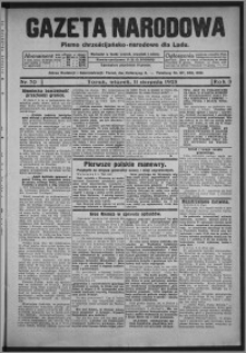 Gazeta Narodowa : pismo chrześcijańsko-narodowe dla ludu 1925.08.11, R. 3, nr 70