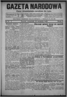 Gazeta Narodowa : pismo chrześcijańsko-narodowe dla ludu 1925.08.13, R. 3, nr 71