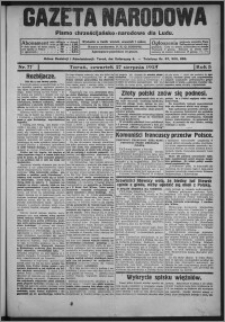 Gazeta Narodowa : pismo chrześcijańsko-narodowe dla ludu 1925.08.27, R. 3, nr 77