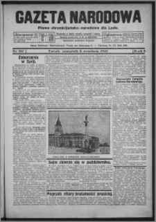 Gazeta Narodowa : pismo chrześcijańsko-narodowe dla ludu 1925.09.03, R. 3, nr 80
