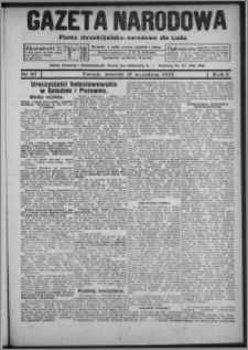 Gazeta Narodowa : pismo chrześcijańsko-narodowe dla ludu 1925.09.15, R. 3, nr 85