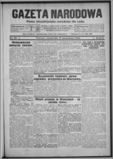 Gazeta Narodowa : pismo chrześcijańsko-narodowe dla ludu 1925.09.17, R. 3, nr 86