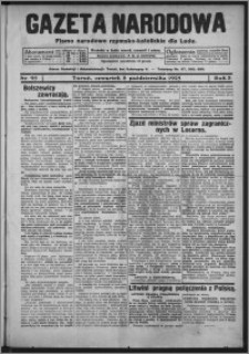 Gazeta Narodowa : pismo chrześcijańsko-narodowe dla ludu 1925.10.08, R. 3, nr 95