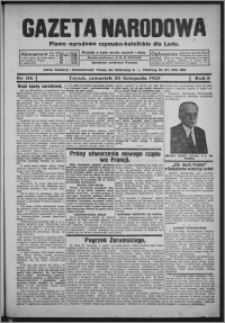 Gazeta Narodowa : pismo narodowe rzymsko-katolickie dla ludu 1925.11.26, R. 3, nr 116