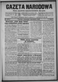 Gazeta Narodowa : pismo narodowe rzymsko-katolickie dla ludu 1925.12.03, R. 3, nr 119