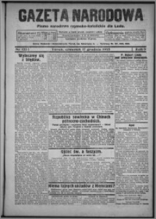 Gazeta Narodowa : pismo narodowe rzymsko-katolickie dla ludu 1925.12.17, R. 3, nr 125