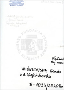 Wiśniewska Wanda zd Wojciechowska
