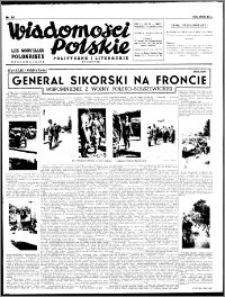 Wiadomości Polskie, Polityczne i Literackie 1940, R. 1, nr 13