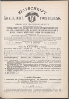 Zeitschrift für Ärztliche Fortbildung, Jg. 6 (1909) nr 17