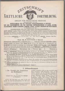 Zeitschrift für Ärztliche Fortbildung, Jg. 10 (1913) nr 3