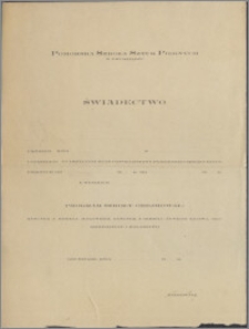 [Ministerstwo Wyznań Religijnych i Oświecenia Publicznego... Do Kierownictwa Pomorskiej Szkoły Sztuk Pięknych.. z dnia 8 lutego 1927 r.].